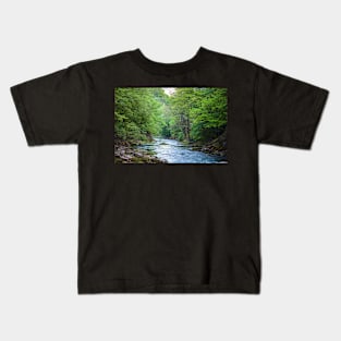 River and trees Kids T-Shirt